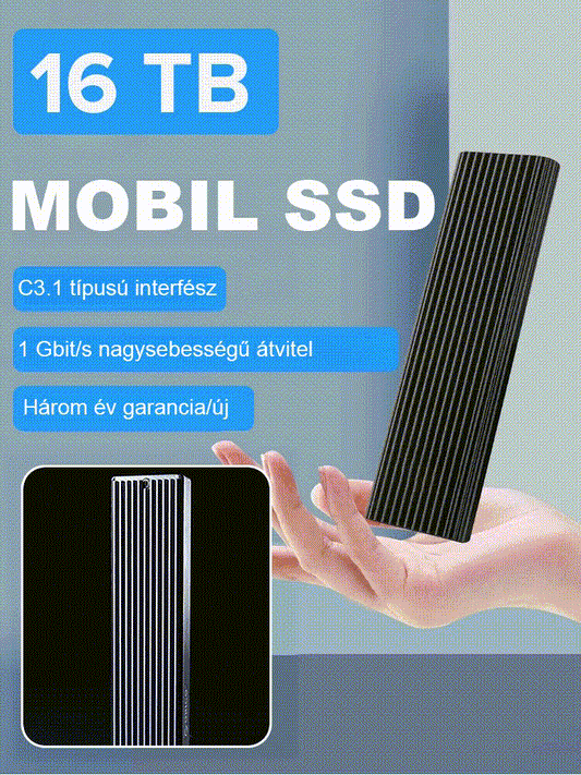 16/64TB Type-C Portable SSD: Universal for All Devices, 1GB/s Read Speed, Stable Storage Without Lag
