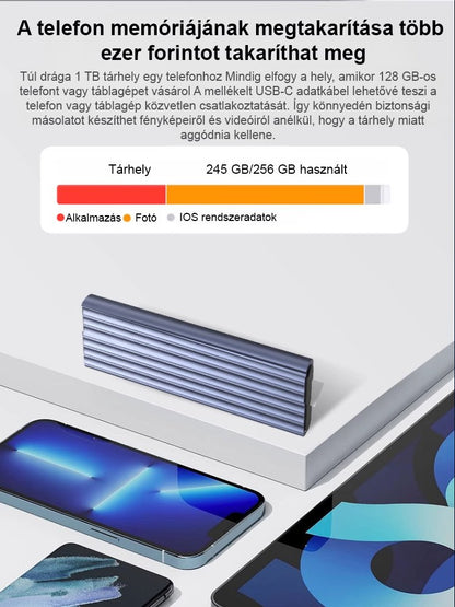 16/64TB Type-C Portable SSD: Universal for All Devices, 1GB/s Read Speed, Stable Storage Without Lag
