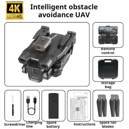 4K Kamerás Drón Felnőtteknek, HS175D RC Quadcopter Automatikus Visszatérés funkcióval, Kövess engem, Kefe nélküli Motorral, Körrepüléssel, Útpontokkal, Magasságtartással, Fej nélküli Üzemmóddal, 28 Perc Repülési Idővel! !