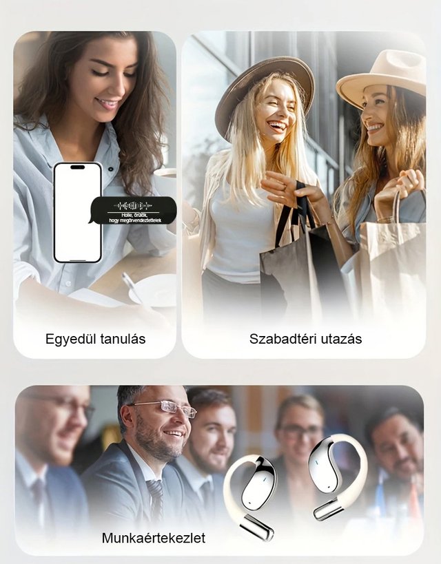 Intelligens AI fordító fülhallgató