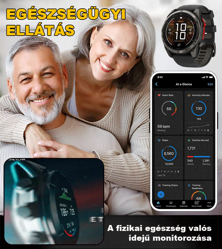 Intelligens egészségügyi ellenőrző karóra GT1125 Pro