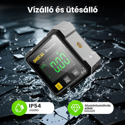 📐 Négyoldalas mágneses digitális szögmérő lézerrel 👷👍
