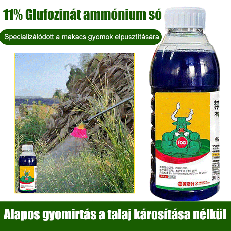 Oxamidofosz gyomirtó szer magas koncentrációja
