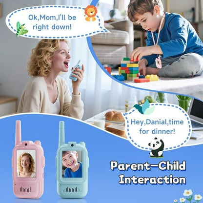 Újratölthető videós walkie-talkie-k gyerekeknek