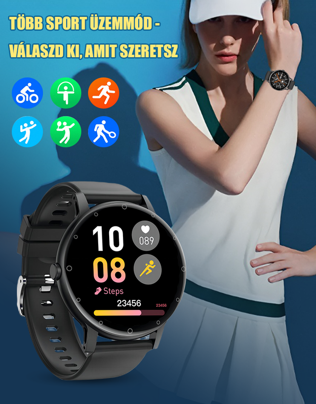 Új ultravékony Bluetooth hangos vércukormérő óra